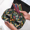 thumbnail image 6 of Sikiie Vintage Casino Chips Print Flip Double-layer Pencil Case, All-purpose Stationery Bag for Study and Office, Zipper Design, Unisex, 6 of 7