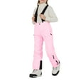 thumbnail image 3 of dgysar Girls Boys Girls Unisex Insulated Snow Ski Pants Winter Water-Resistant Windproof Outdoor Light pink 130, 3 of 6