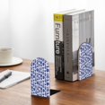 thumbnail image 5 of Naloa Blue Vases Wood Non-Skid Bookend for Shelves,Book Ends for Heavy Books, Book Stand for CDs,1 Pair, 5 of 7