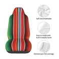 thumbnail image 4 of Honeii Mexican Serape Blanket Stripes Print Car Seat Cover,Car Interior Covers,Universal Fit Seat Protector, Compatible with Most Cars, SUVs, Trucks, and Vans, 4 of 5