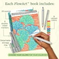 thumbnail image 3 of Lifelines FlowArt Dot-by-Letter Activity Pad, Guided Dot Art Meditations with 4 Double-Sided Markers, Botanicals, 20 Pages, 3 of 6