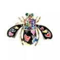 thumbnail image 6 of HOOUN Fashion Crystal Enamel Heart Bee Insect Brooch Pin Scarf Corsage Jewelry GifA:yq-White, 6 of 8