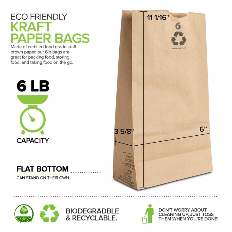 Recycled paper lunch bags hotsell