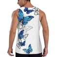thumbnail image 3 of Haiem Blue Flying Butterflies Men Workout Tank Top Gym Bodybuilding Sleeveless Muscle T Shirts Athletic Tank Breathable Workout Shirt-Small, 3 of 9