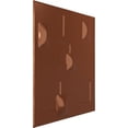 thumbnail image 2 of 19 5/8"W x 19 5/8"H Avila EnduraWall Decorative 3D Wall Panel, Bright Coat Copper (Covers 2.67 Sq. Ft.), 2 of 6