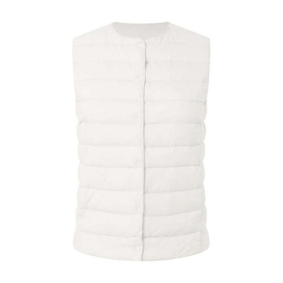 Women Collarless Down Vest Light Autumn And Winter Down Jacket Vest Jacket Inner Wear