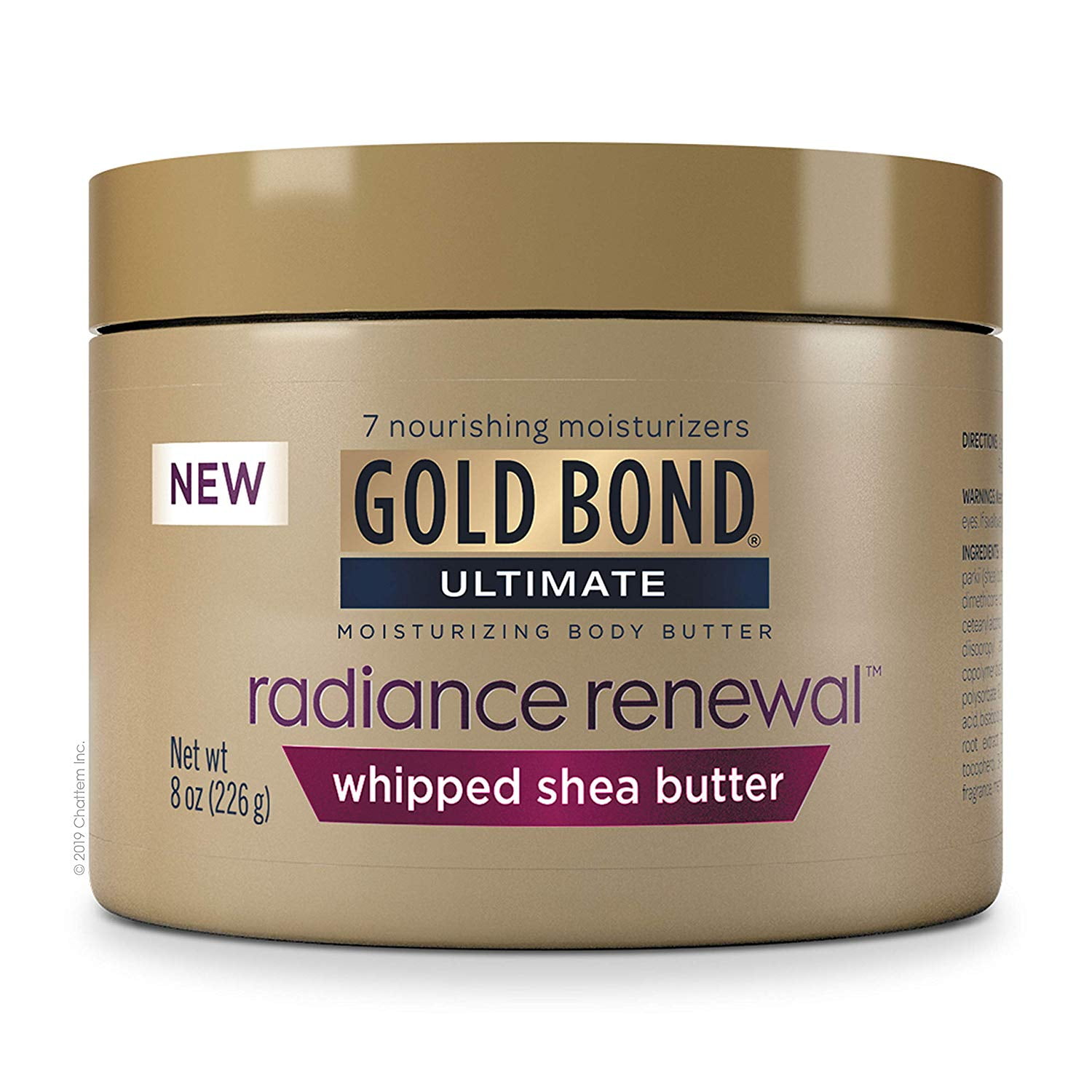 3 pack Gold Bond Radiance Renewal Cream, Whipped Butter, 8 Ounce