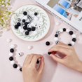 thumbnail image 4 of 61Pcs 9 Style Silicone Beads Round & Cow & Cube Mixed Color 12~15mm Hole: 2.2mm, 4 of 7