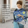 thumbnail image 4 of Fotbe The Starry Night Pattern Car Seat Covers for Babies, Nursing Breastfeeding Cover Infant Carseat Canopy, Soft Stretchy Carrier Cover, 4 of 9