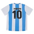 thumbnail image 5 of Icon Sports Officially Licensed Argentine Football Federation Lionel Messi Fan Pack - 3-Piece Soccer Set - Game Day Shirt, Shorts & Socks - Unisex Kids - AFA001UF Light Blue YM, 5 of 8