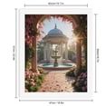 thumbnail image 2 of Paint By Numbers Kit for Adults Beginner - DIY Garden Pavilion Fountain Blossom Canvas Painting Kits for Adults, Frameless Paint By Number for Adults for Home Wall Decor 16x20 Inch, 2 of 7