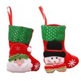 thumbnail image 5 of Moyic Calcetines navideños, adorno colgante de árbol, dulces, dulces, bocadillos de azúcar, bolsa de galletas, calcetines adorables, decoración de Kits de decoración para fiestas Papá Noel Moyic HA069126-01, 5 of 5