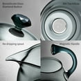 thumbnail image 4 of Glass Teapot  Pot With  Ball, 12 OZ Drip-Teapot With Infuser, Kungfu  Set, Semi-Automatic Glass Turkish  Set 350ML, 4 of 6