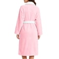 thumbnail image 7 of Ynynloco Robes for Women - Plush Fleece Kimono Bathrobe with Sash & Pockets, Full-Length Soft Warm Spa Robe College Dorm Gift, 7 of 7