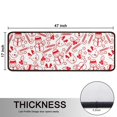 thumbnail image 5 of Kitchen Rugs Sets Of 2,Red Christmas Snowman Pattern Anti Fatigue Kitchen Mat Rugs Non Slip Washable,Decorative Kitchen Floor Mats for Kitchen,Sink,Laundry,17"x47"+17"x47", 5 of 5