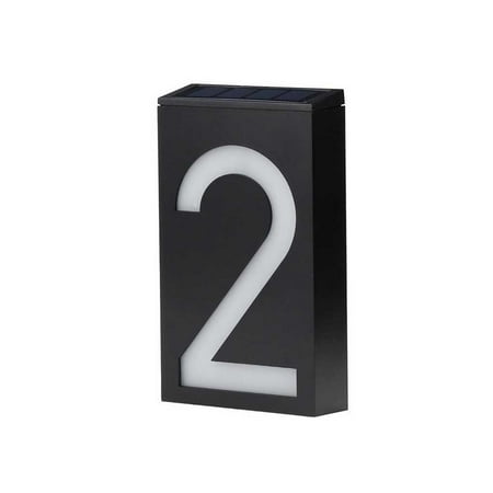 

Profit Number Solar Doorplate Sign Light Large Size Unplugged Lamp Store Led Ornaments Landscape Evening House Plate Plaque Number 2