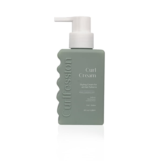 CURLFESSION Crema para rizos para cabello rizado Define e hidrata los rizos y las ondas Controla el encrespamiento - 8 fl. Onz.