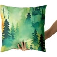 thumbnail image 4 of Pine Tree Throw Pillowcases Sage Green Pillow Cover Set of 2 Nature Themed Olive Green Couch Decor Forest Green Pillowcase for Indoor Outdoor Home Living Room Bedroom Sofa, 4 of 7