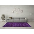 thumbnail image 3 of Ahgly Company Indoor Rectangle Abstract Purple Modern Area Rugs, 5' x 8', 3 of 4