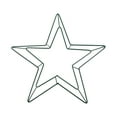 thumbnail image 1 of Star Shaped Metal Wire Wreath Frame: 30cm Diameter, Green, for Crafts, Wedding, Christmas, DIY Projects, 1 of 6