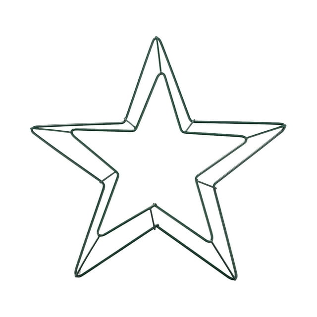 asddcavvf Star Shaped Wire Wreath Frame Metal Christmas Star Floral Hoop Floral Form For Crafts Wedding Wreath Making Wall Hanging Craft DIY Accessories Christmas Car Wreath