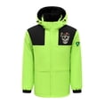 thumbnail image 6 of Feancey Heated Puffer Jacket Men Winter Outdoor Windbreaker 4 Zones Electric Heating Coat Full Zip Warm Removable Hooded Jackets with Zipper Pockets,Green,2XL, 6 of 9
