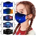thumbnail image 1 of 5 Paquets de Masques de Protection Réutilisables en Coton pour Enfants Garçons Filles, 1 of 2