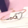 thumbnail image 2 of Pulsera Brazalete Infinity Corazon Infinito Swarovski + Kit De Regalo, 2 of 6