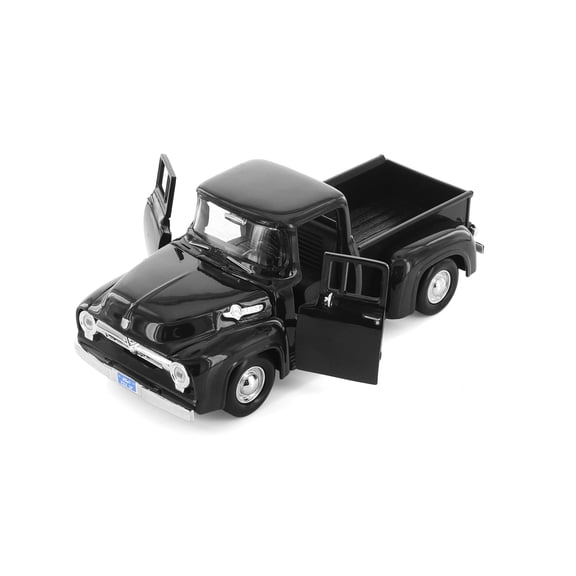 1956 Ford F-100 Pickup Truck, Black - Showcasts 77235BK - 1/24 Scale Diecast Model Car