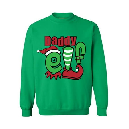 Awkward Styles Daddy Elf Sweashirt Christmas Elf Sweater Ugly Christmas Sweater Men Matching Family Christmas Pajamas Elf Suit for Dad Funny Christmas Gifts for Dad Tacky Christmas Ugly (Matching Sweaters For Best Friends)