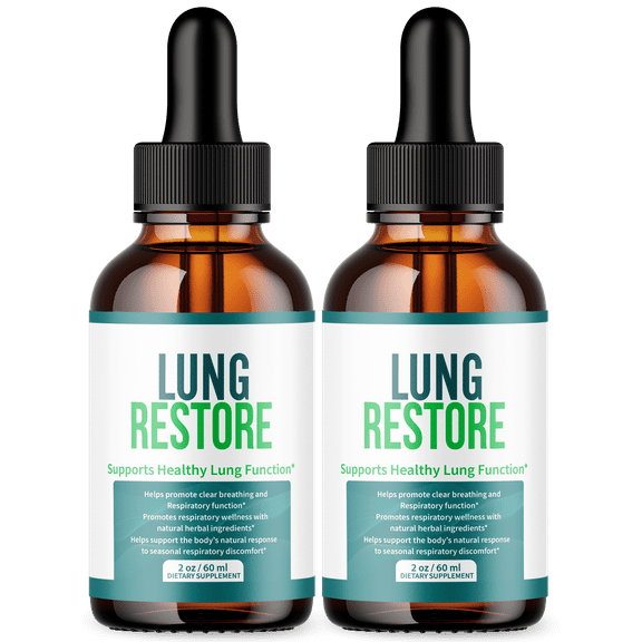 Lung Restore Respiratory Blend Drops Advanced Formula Lung Support LungRestore 60 Servings