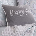 thumbnail image 2 of Levtex Home - Shutters - Decorative Pillow (14 x 18in.) - "my happy place" - Grey and White, 2 of 3
