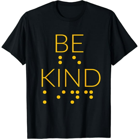 Be Kind In Braille Tee Gifts For Blind People Awareness T-Shirt