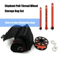 thumbnail image 3 of lixuesong Surfaces Marker Buoys and Dives Reel Set Inflatable Scubas Signals Tube Sausages with Diving Spool Reel and Clip, 3 of 3