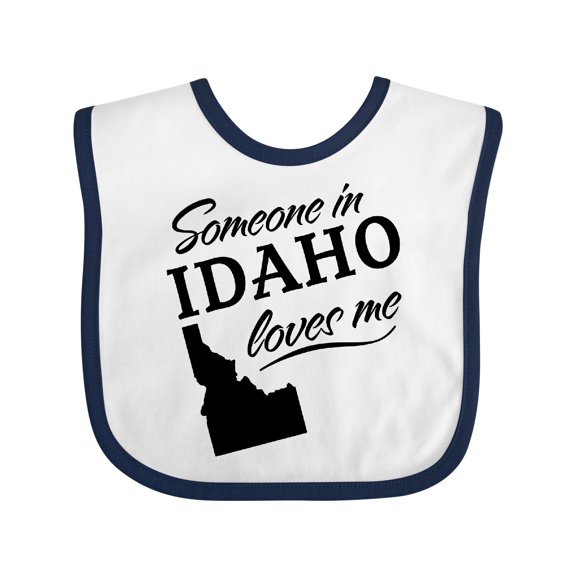 Inktastic Someone in Idaho Loves Me Boys or Girls Baby Bib