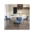 thumbnail image 3 of Qinaqin Set de 2 Upholstered cm Profundidadining Chairs Mid Century Moderno Armless Kitchen con Cuero Sintético Back y Metálico Legs Ideal para Sala de, 3 of 6