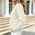 thumbnail image 5 of Women's Polo Shirts Spring Summer Sweater Tops Long Sleeve Soft Trendy Business Casual Outfits Sweater, 5 of 5