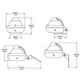thumbnail image 2 of RITCHIE COMPASSES X-10W-M Compass, Bracket Mount, 2" Dial, White, 2 of 2