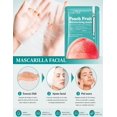 thumbnail image 3 of Kit 5 Mascarillas Faciales Hidratantes Y Reparadoras De Melocotón, 3 of 6