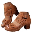thumbnail image 1 of Womens Sandals Dressy Ankle Strap Block Heels For Women Classic Chunky Heels For Work, 1 of 9