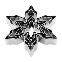 LYINGF Christmas Stainless Steel Cookie Cutters, 5-Piece Set of Different Sizes for Baking Cookies, Cakes, and Pastries, Durable Baking Tools for Holiday Treats, Easy to Clean and Store