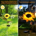 thumbnail image 4 of Sunflower Solar Lights Outdoor Garden Lights VIIWII 2 Pack LED Outside Lights for Lawn Yard Pathway, 4 of 7