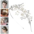 thumbnail image 2 of Diadema de novia de moda, elegante diadema con hojas de perla, decoración para el cabello de novia, 2 of 7