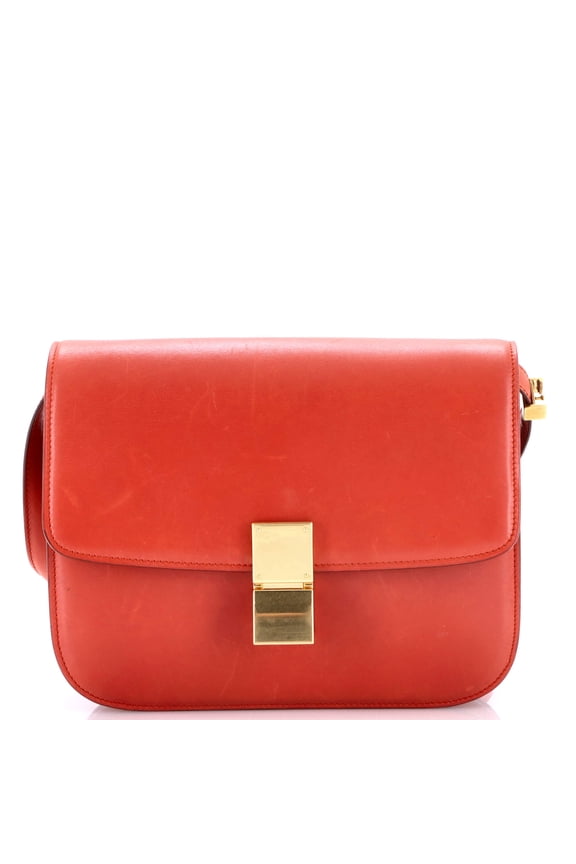 Pre-Owned Classic Box Bag Smooth Leather Medium By Rebag