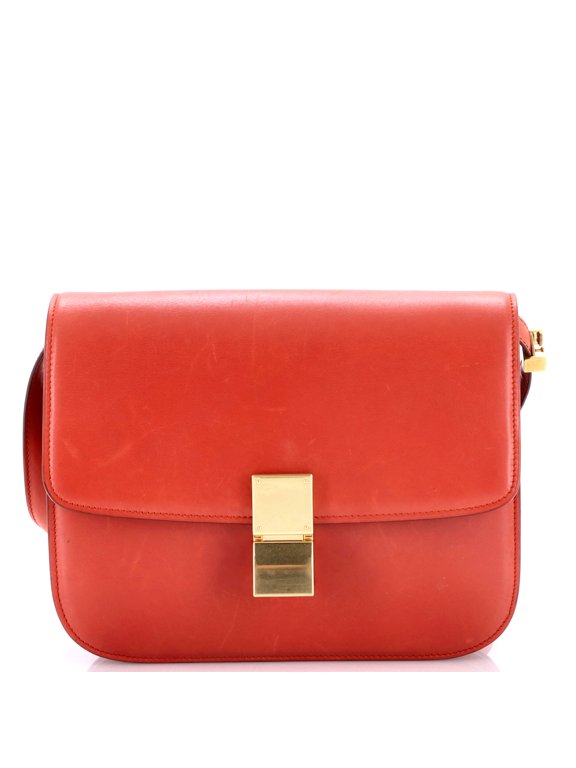Pre-Owned Classic Box Bag Smooth Leather Medium By Rebag