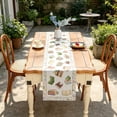 thumbnail image 1 of Aufmer Literary Book Printed Style Tablecloth Soft Color Matching Design Simple Elegant Styling For Household Classroom Daily Festival Dining Scene Arrangement(72.04x12.99in), 1 of 9