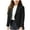 Black, variant on Girls Solid Color Lapel Suit Coat Button Down Long Sleeve Blazer Jacket Button Blazer Girls