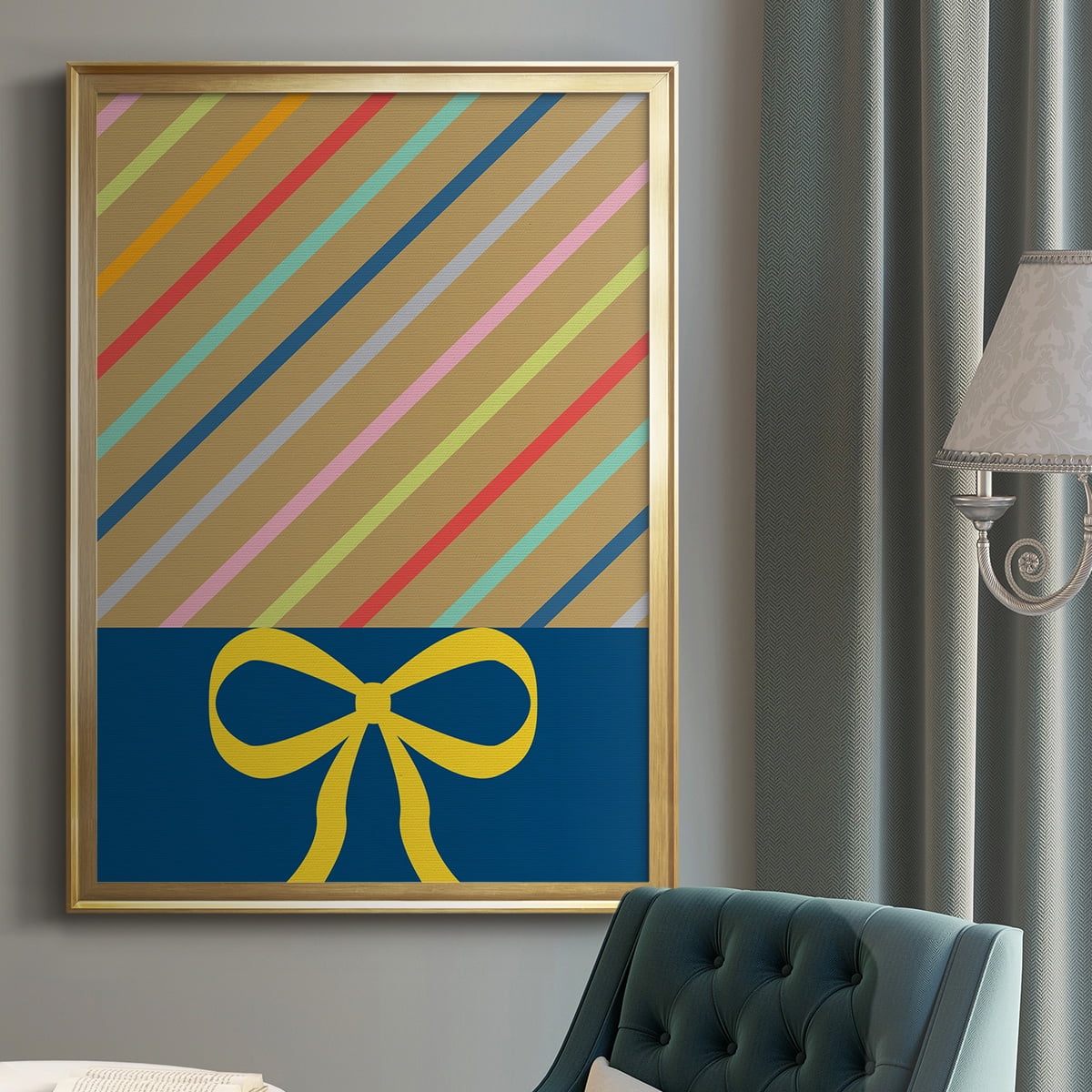Stripes Premium Framed Print - Ready to Hang
