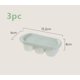 thumbnail image 1 of Caja de hielo doméstica, fácil de liberar, antiolor, molde for cubitos de hielo cubierto, complemento alimenticio casero, bandeja de hielo de silicona de tres compartimentos, 1 of 2