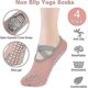 thumbnail image 2 of Yoga Socks, Anti-slip Pilates Socks With Straps, Cotton Five-toe Grip Socks For Pilates, Ballet, Ballet, Barefoot Workout, Dance - Sweat-wicking, 2 of 5